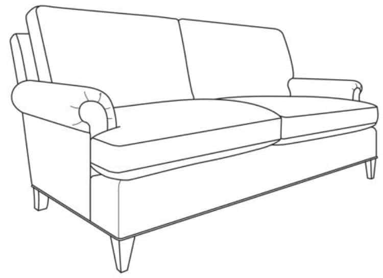 Century Furniture ES9-1341-3 Hartford Apt Sofa Century Furniture ES9-1341-3 Hartford Apt Sofa