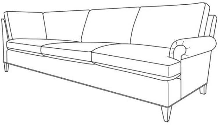 Century Furniture ES9-1341-53 Hartford RAF Corner Sofa