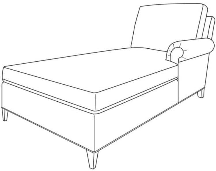 Century Furniture ES9-1341-91 Hartford RAF Chaise