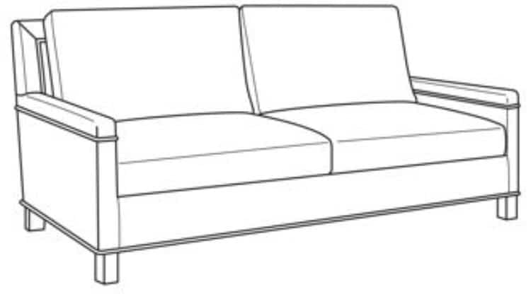 Century Furniture ES9-1344-3 Beacon Apt Sofa
