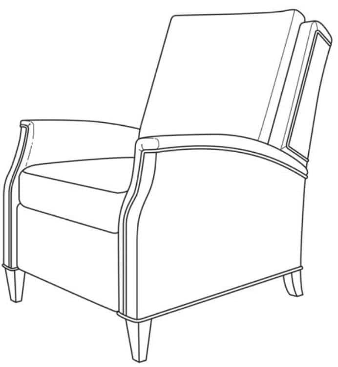 Century Furniture LR9-1087-6M Henley Manual Recliner