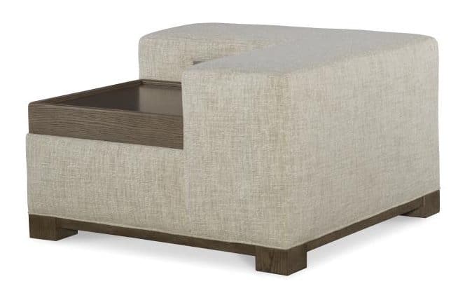 Century Furniture LTD7600-23OAKR Cornerstone RAF Corner Table Ottoman