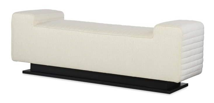 Century Furniture LTU-1081-17-F1 Tatami Quilted Bench Metal Base