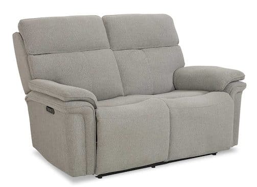 Bassett Club Level 3534-P42F Andre Power Reclining Loveseat with Center Console