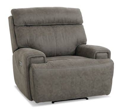 Bassett Club Level 3535-P0S Nathan Power Glider Wall Recliner – Nathan Shadow