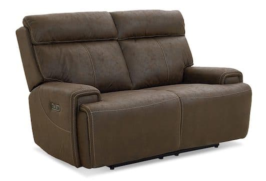 Bassett Club Level 3535-P42J Nathan Power Reclining Loveseat - Nathan Java Bassett Club Level 3535-P42J Nathan Power Reclining Loveseat - Nathan Java