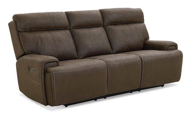 Bassett Club Level 3535-P62J Nathan Power Reclining Sofa - Nathan Java Bassett Club Level 3535-P62J Nathan Power Reclining Sofa - Nathan Java