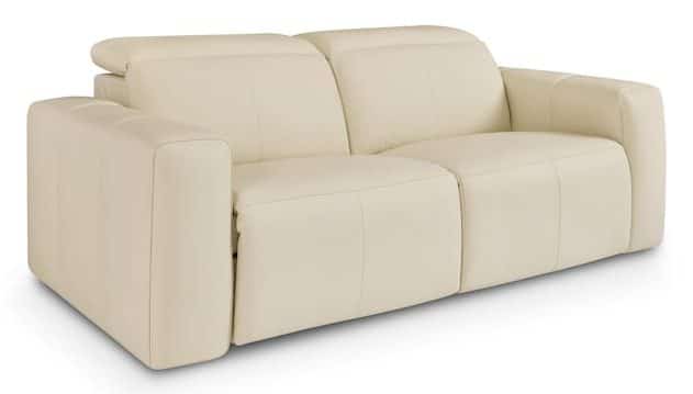 Bassett Club Level 3734-P42A Airy Leather Power Reclining Loveseat - Airy Antelope Bassett Club Level 3734-P42A Airy Leather Power Reclining Loveseat - Airy Antelope