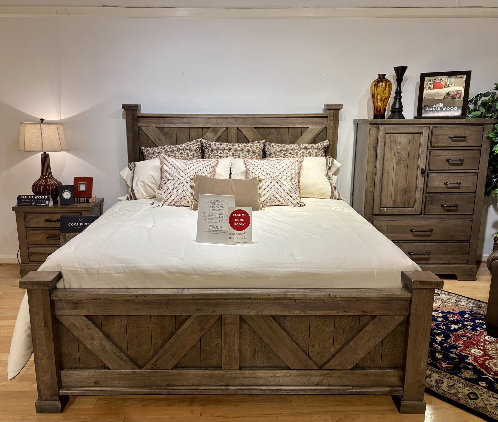 Vaughan Bassett 172-667 Solid Maple Bedroom Group