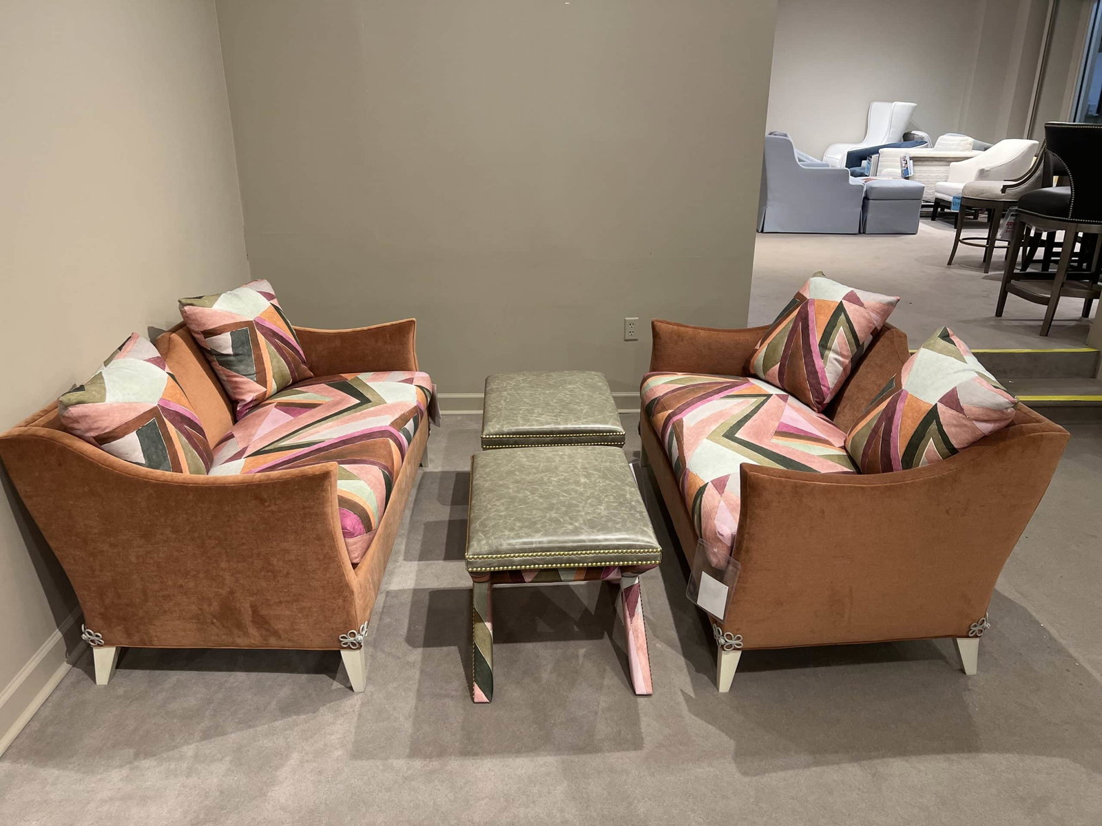 Jessica Charles 1752/10295,10296 Fauna Settee