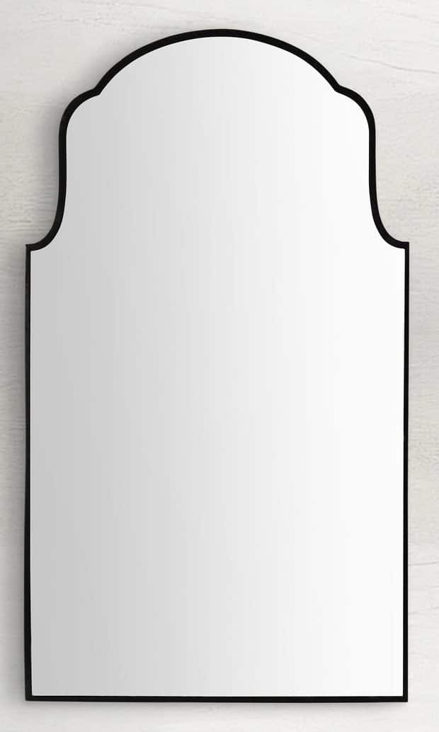 Gabby Home SCH-175692 Pauline Arch Vanity Mirror – Brushed Black