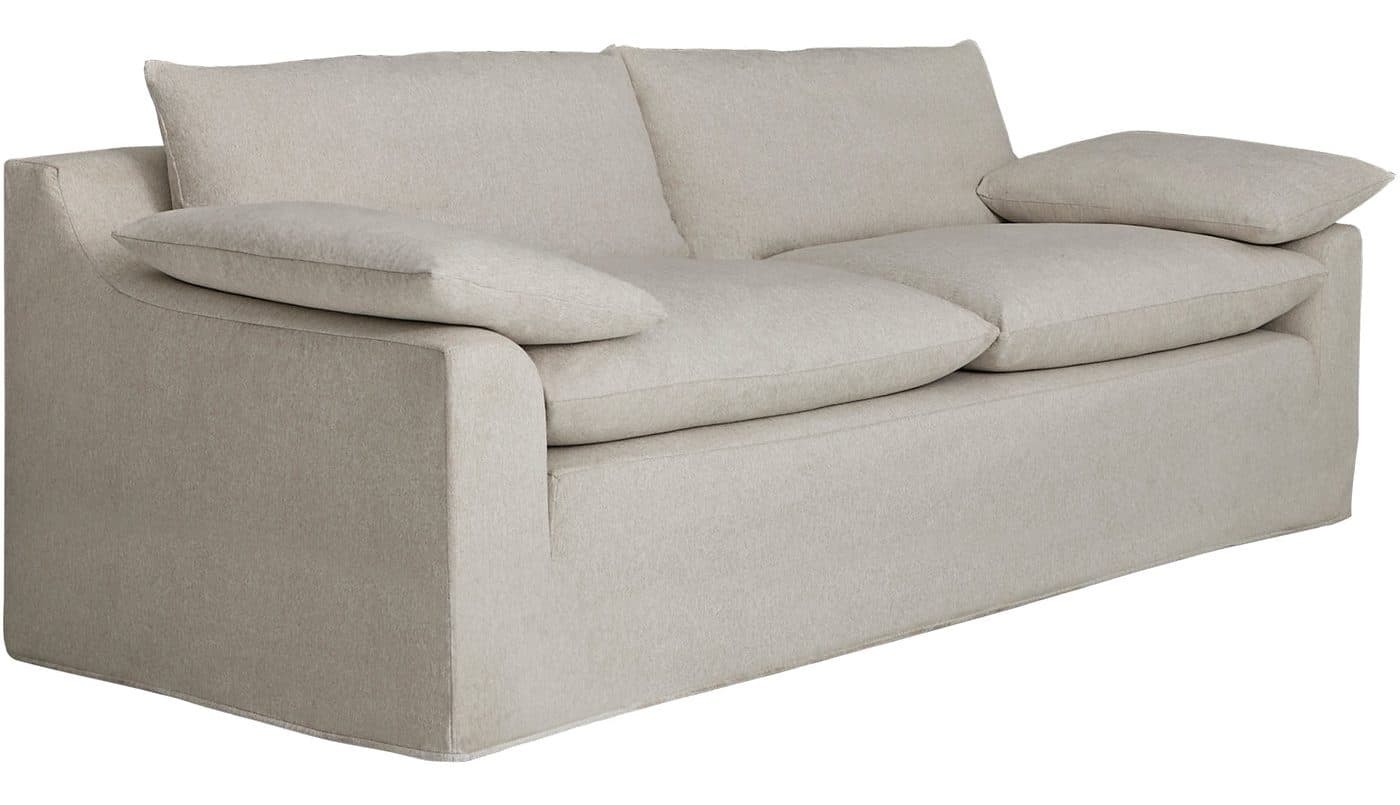 Gabby Home SCH-967 Carrera Upholstered Pillow Top Arm Bench Seat Sofa