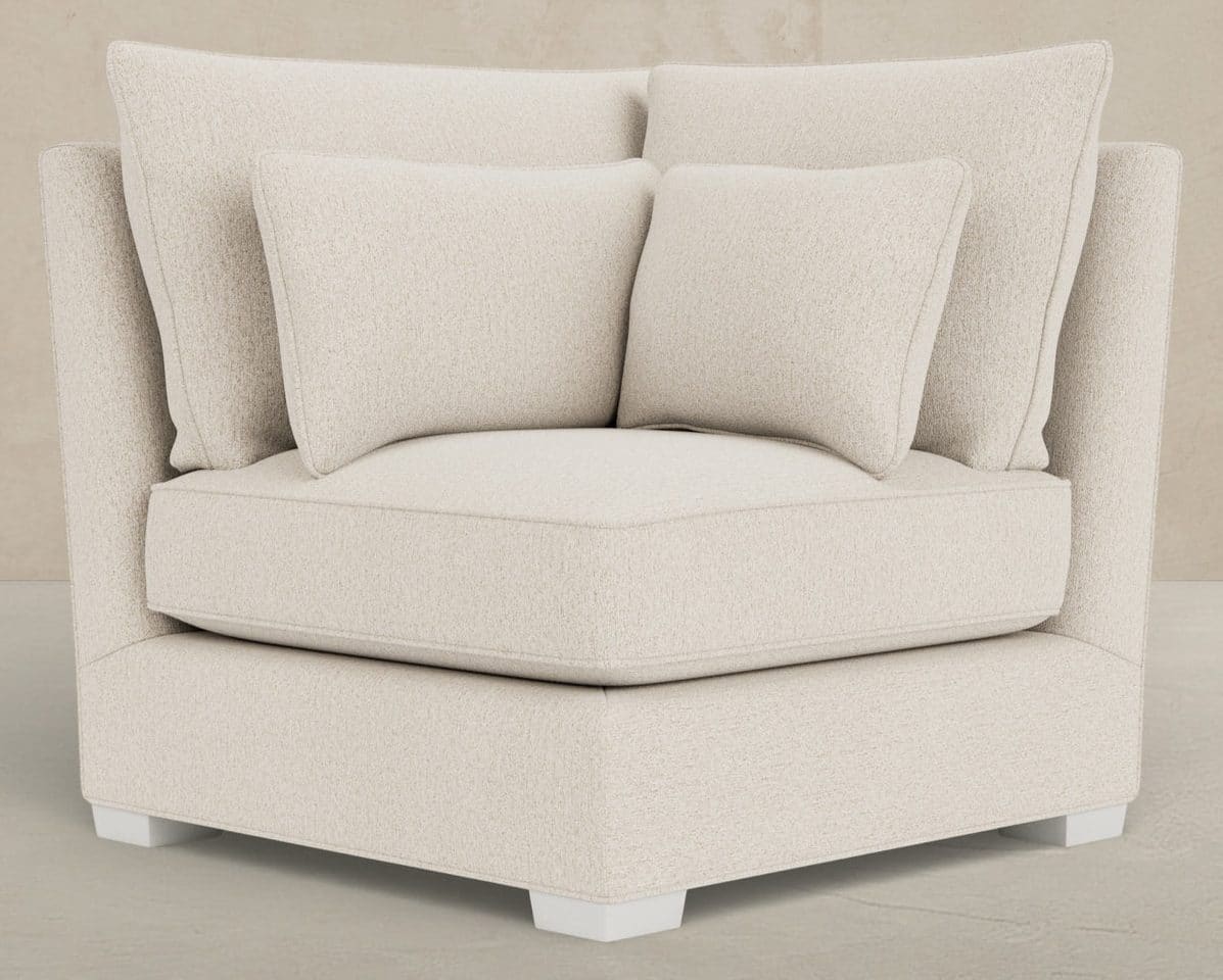 Gabby Home SCH-777 Westley Upholstered Sectional Corner, Shallow Seat – Left/Right Facing