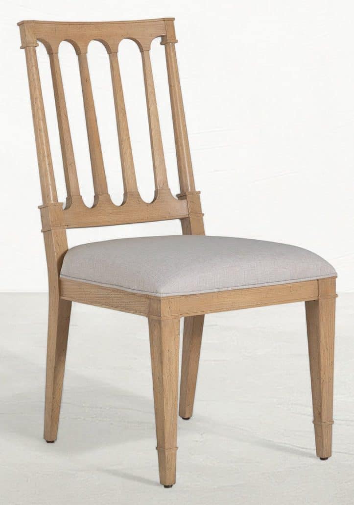 Gabby Home SCH-175995 Mathis Wood Sculpted Back Dining Side Chair – Rustic French Oak