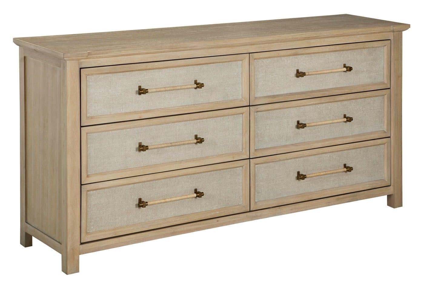 Gabby Home SCH-176038 Astwood Mahogany Wood Dresser - 6 Drawers, Drift