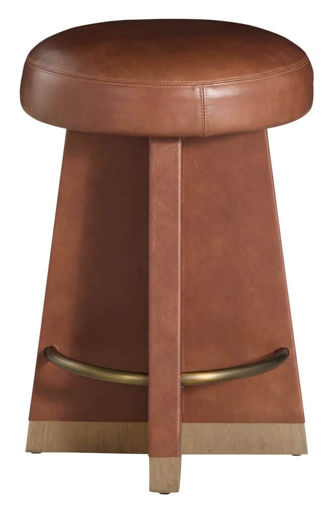 Gabby Home SCH-176002 Plateau Leather Swivel Counter Stool - Dawn Gabby Home SCH-176002 Plateau Leather Swivel Counter Stool - Dawn