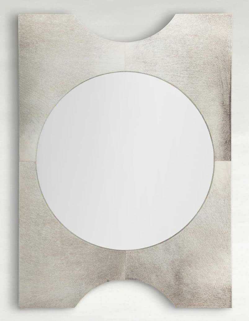 Gabby Home SCH-175028 Oakley Circle Accent Mirror - Natural Ivory Gabby Home SCH-175028 Oakley Circle Accent Mirror - Natural Ivory