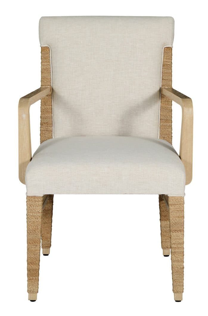 Gabby Home SCH-175990 Maris Mahogany Handwoven Dining Arm Chair