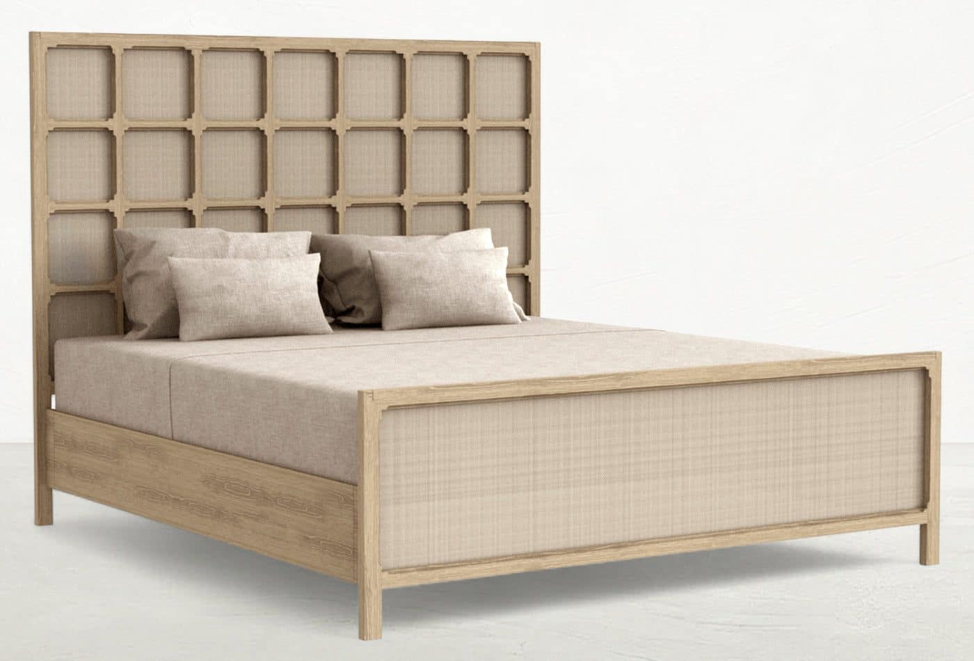 Gabby Home SCH-176061 Astwood Mahogany Wood Moroccan Bed - King, Drift Gabby Home SCH-176061 Astwood Mahogany Wood Moroccan Bed - King, Drift