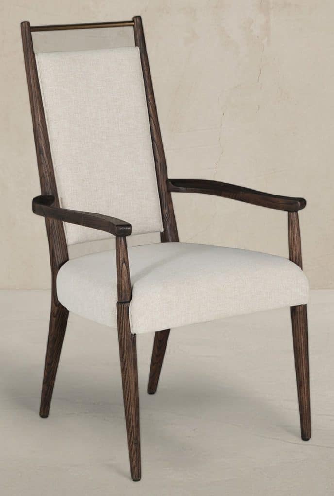 Gabby Home SCH-175987 Highland Oak High Back Dining Arm Chair – Dusk
