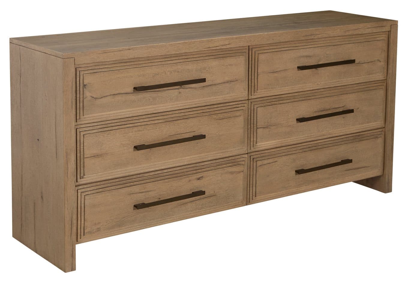 Gabby Home SCH-176045 Wren Oak Wood Dresser - 6 Drawers, Dawn