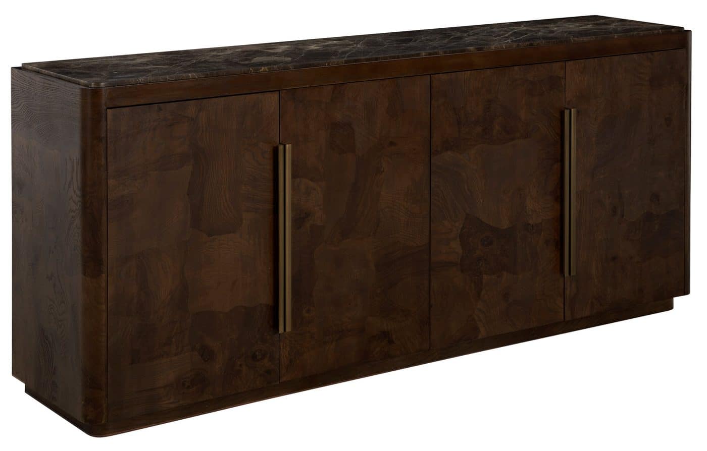 Gabby Home SCH-176052 Summit Ash Burl Sideboard - 2 Shelves, Dusk