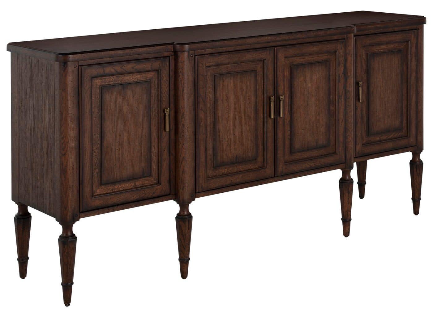Gabby Home SCH-176051 Mathis Wood Sideboard – 3 Shelves, Rustic Antique Oak