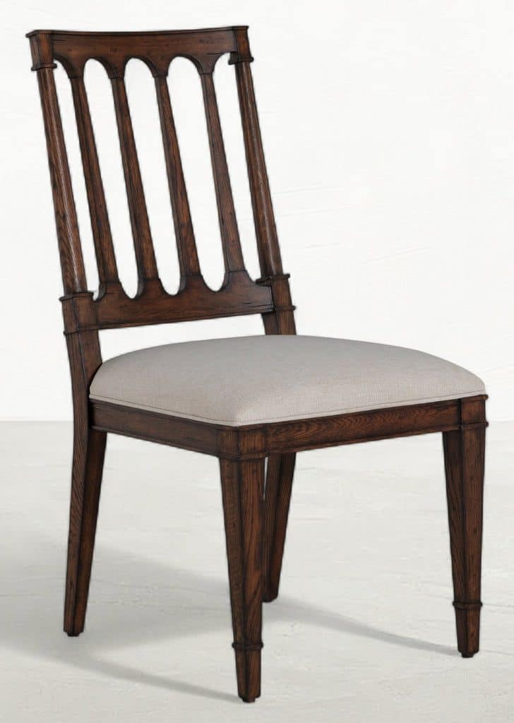 Gabby Home SCH-175992 Mathis Wood Sculpted Back Dining Side Chair – Rustic Antique Oak