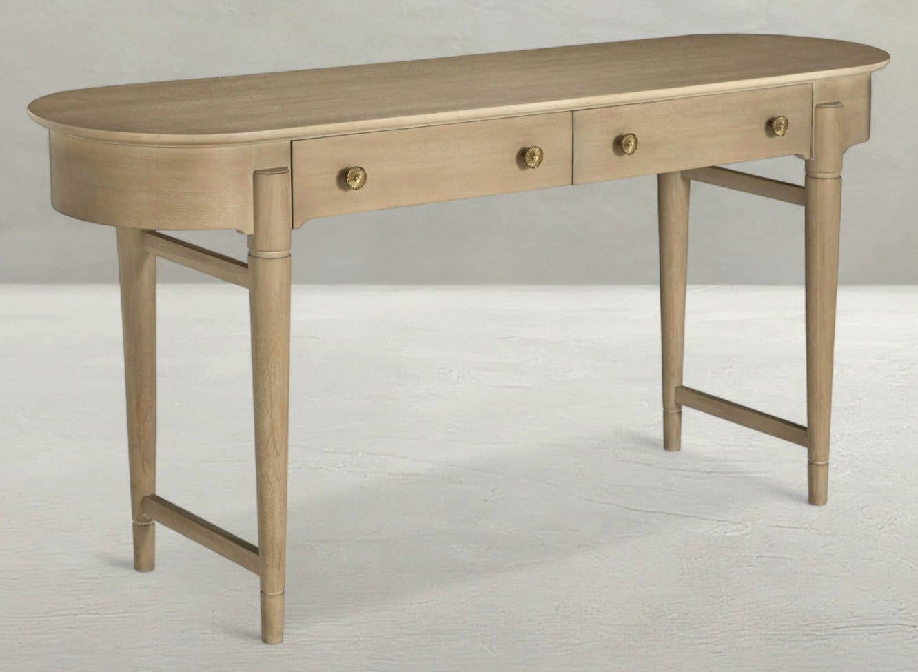 Gabby Home SCH-175959 Rosebank Mahogany Wood Oval Trestle Console Table Gabby Home SCH-175959 Rosebank Mahogany Wood Oval Trestle Console Table