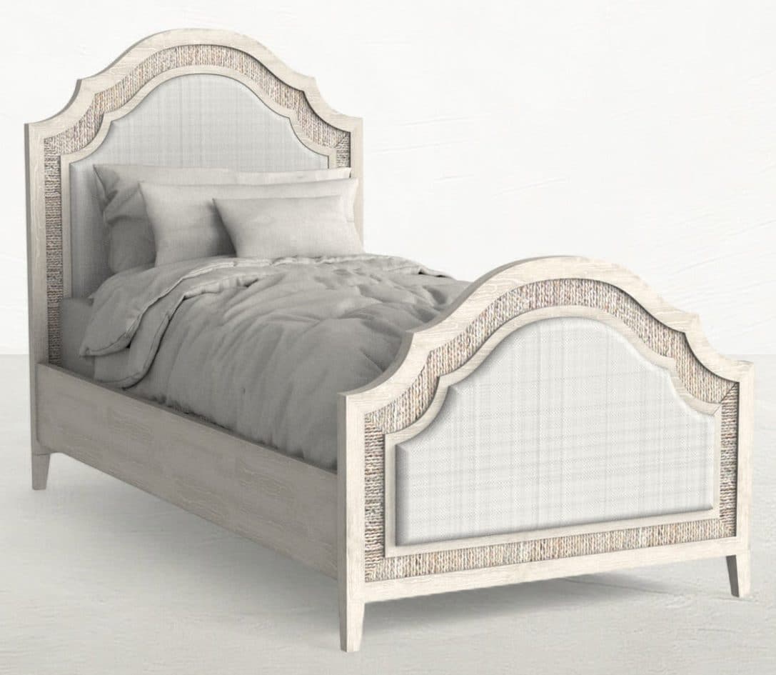 Gabby Home SCH-176088 Grand Bermuda Classic Twin Bed – Whitewash