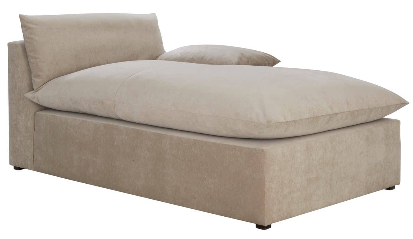 Gabby Home SCH-5961 Carrera Bay Upholstered Sectional Chaise – Right Facing