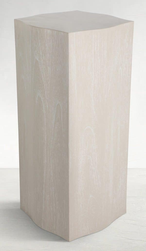 Gabby Home SCH-170170 Wes Mahogany Wood Unique Pedestal Accent Table