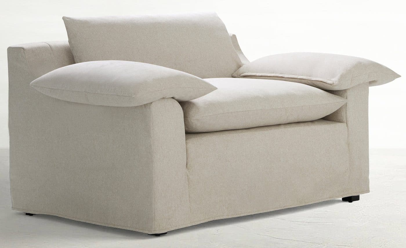 Gabby Home SCH-5979 Carrera Bay Upholstered Swivel Chair – Pillow Top Arms