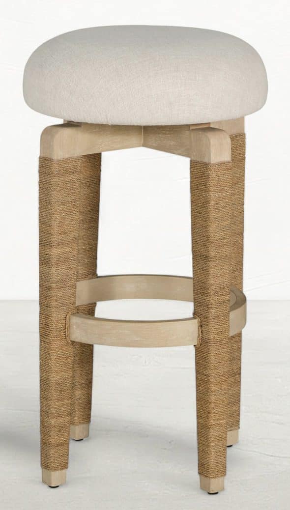 Gabby Home SCH-176008 Maris Mahogany Swivel Bar Stool Gabby Home SCH-176008 Maris Mahogany Swivel Bar Stool