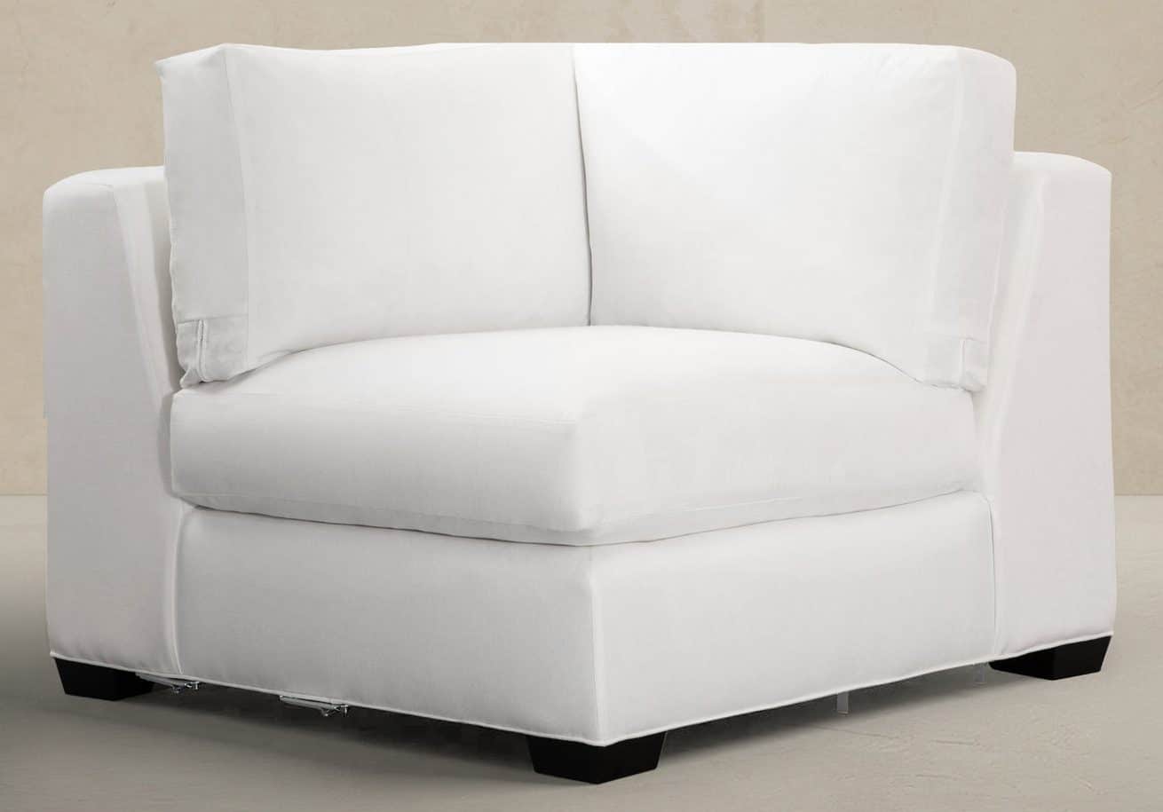 Gabby Home SCH-1041 Tedesco Upholstered Sectional Square Corner Chair – Left/Right Facing
