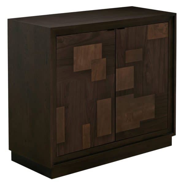 Gabby Home SCH-176048 Elwood Assorted Wood Accent Chest - 2 Shelves, Dusk