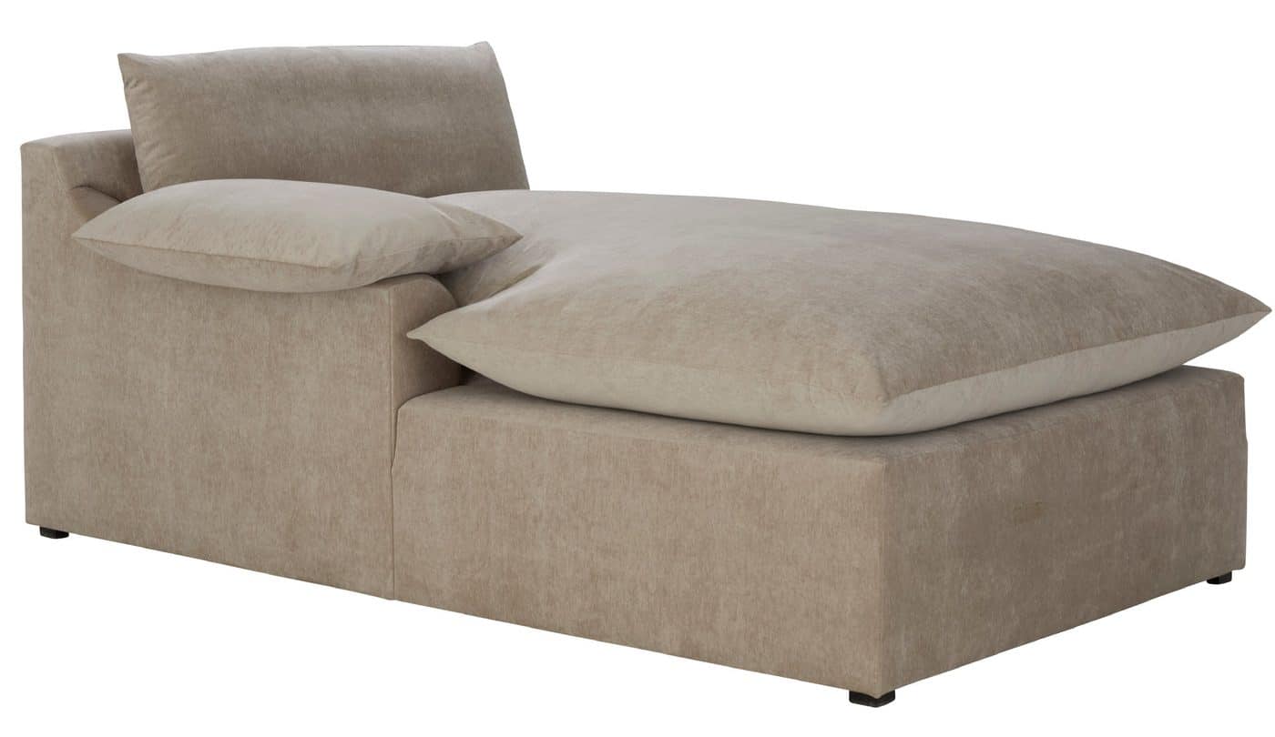 Gabby Home SCH-5962 Carrera Bay Upholstered Sectional Chaise – Left Facing