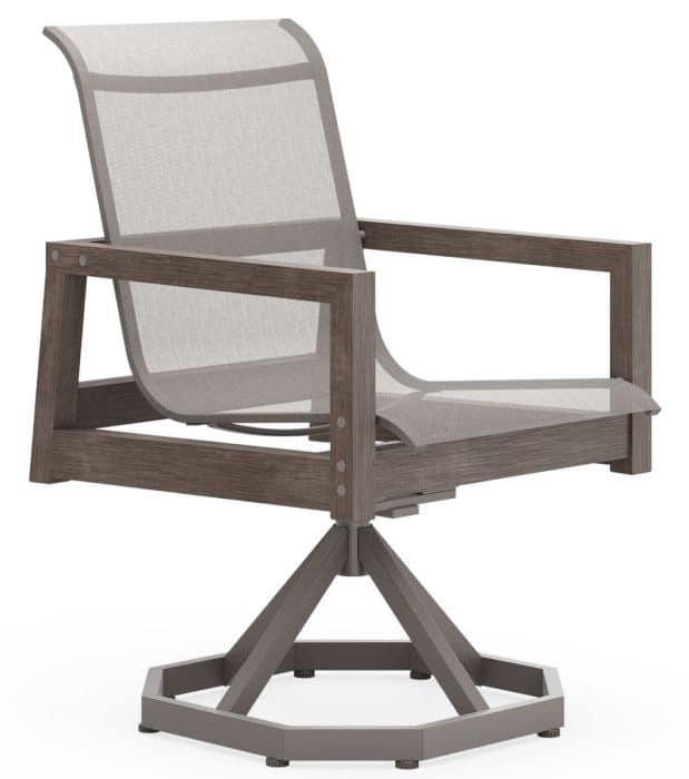 Woodard S750515 Sierra Sling Swivel Rocking Dining Chair