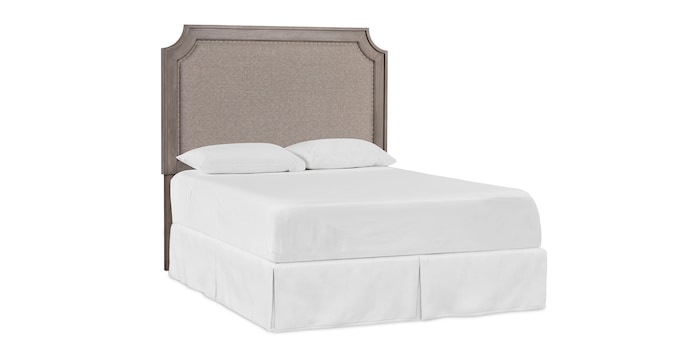 Bassett 2768-H153 Ventura Upholstered Queen Headboard Chalk Slate