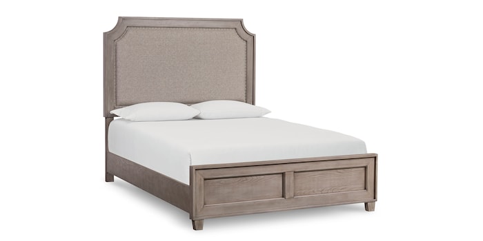 Bassett 2768-K153 Ventura Upholstered Queen Bed Chalk Slate