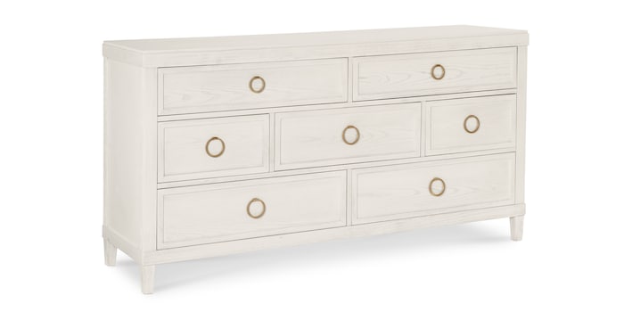 Bassett 2968-0237Z Ventura Dresser Shell White Bassett 2968-0237Z Ventura Dresser Shell White