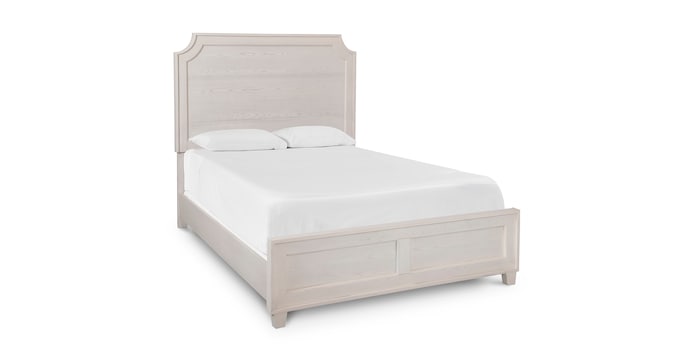 Bassett 2968-K176 Ventura Panel Cal King Bed Shell White