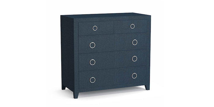 Bassett 6R68-0620Z Ventura Raffia Chest Pacific Blue Bassett 6R68-0620Z Ventura Raffia Chest Pacific Blue