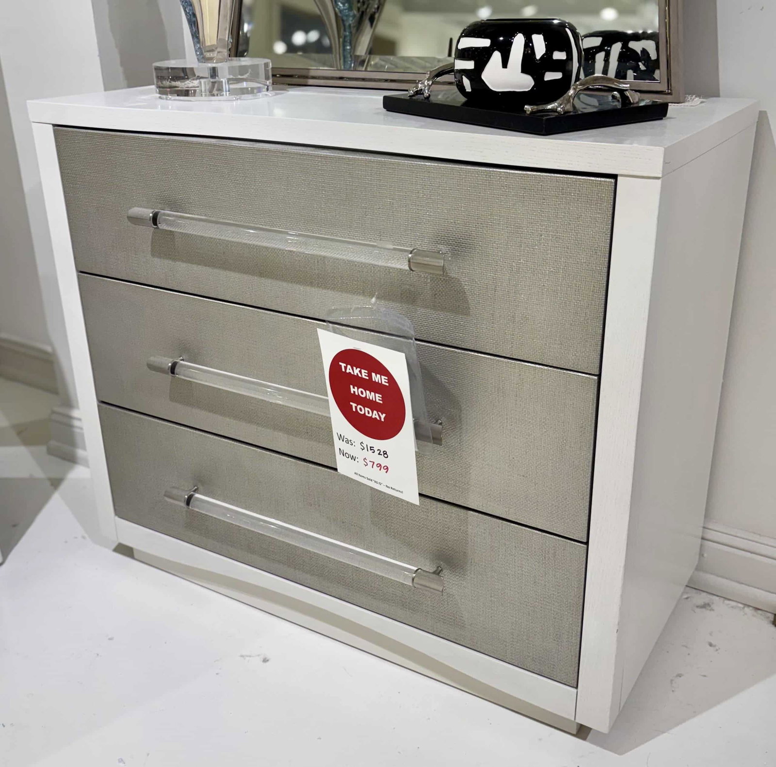 Caracole CLA-020-064 A Clear Touch Nightstand Caracole CLA-020-064 A Clear Touch Nightstand