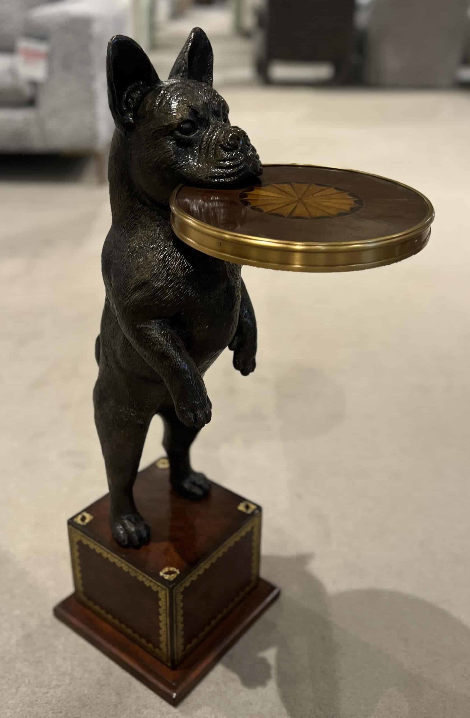 Maitland-Smith 8518-30/80 French Bulldog Accent Table at Factory Outlets by Hickory Park