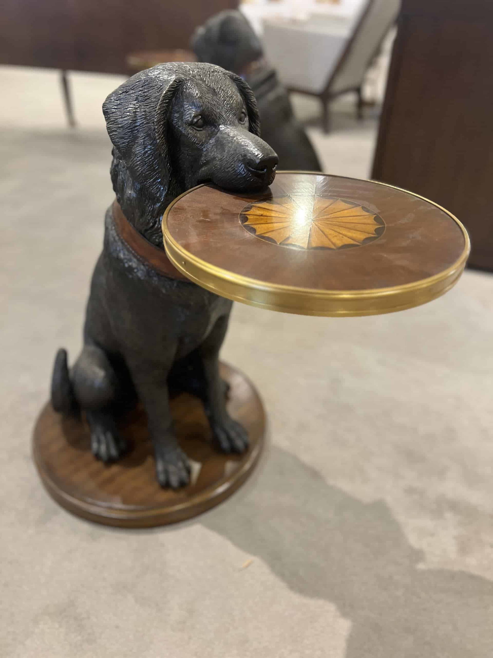 Maitland-Smith 8427-30/70 Golden Retriever Accent Table at Factory Outlets by Hickory Park