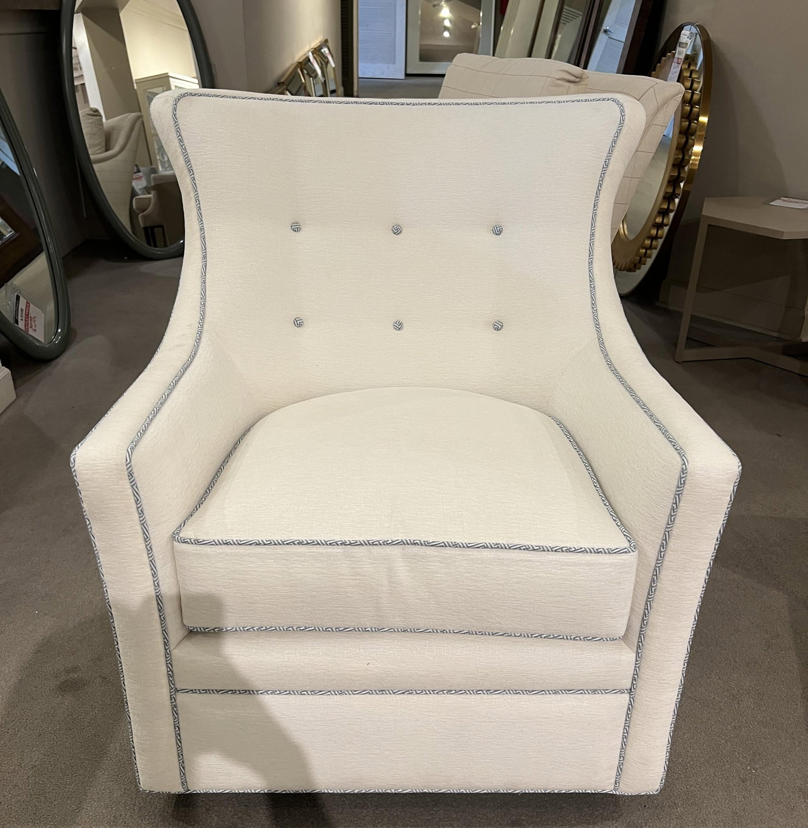 Jessica Charles 477-SR/10379 Delta Swivel Rocker at Factory Outlets by Hickory Park