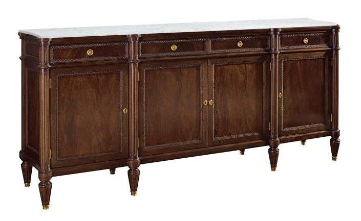 Hickory Chair HC5245-70S Jefferson Side Board with Stone Top