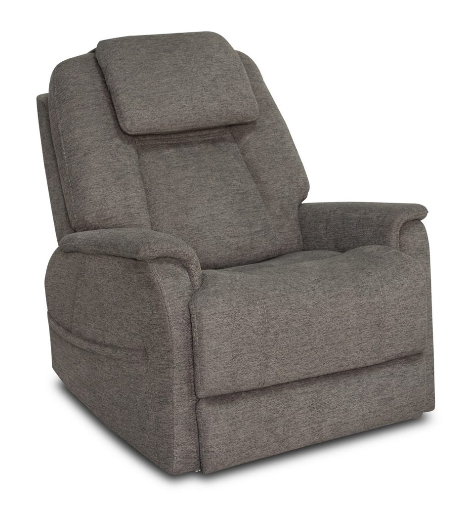 Flexsteel 1073-51P5-35804 Zecliner Model 3+ Petite Fabric Power Sleep Chair with Power Headrest, Lumbar, Heat & Massage