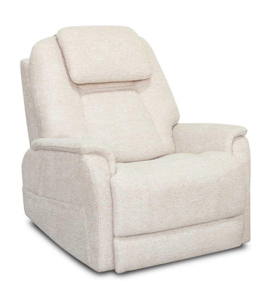 Flexsteel 1073-51P5-35811 Zecliner Model 3+ Petite Fabric Power Sleep Chair with Power Headrest, Lumbar, Heat & Massage